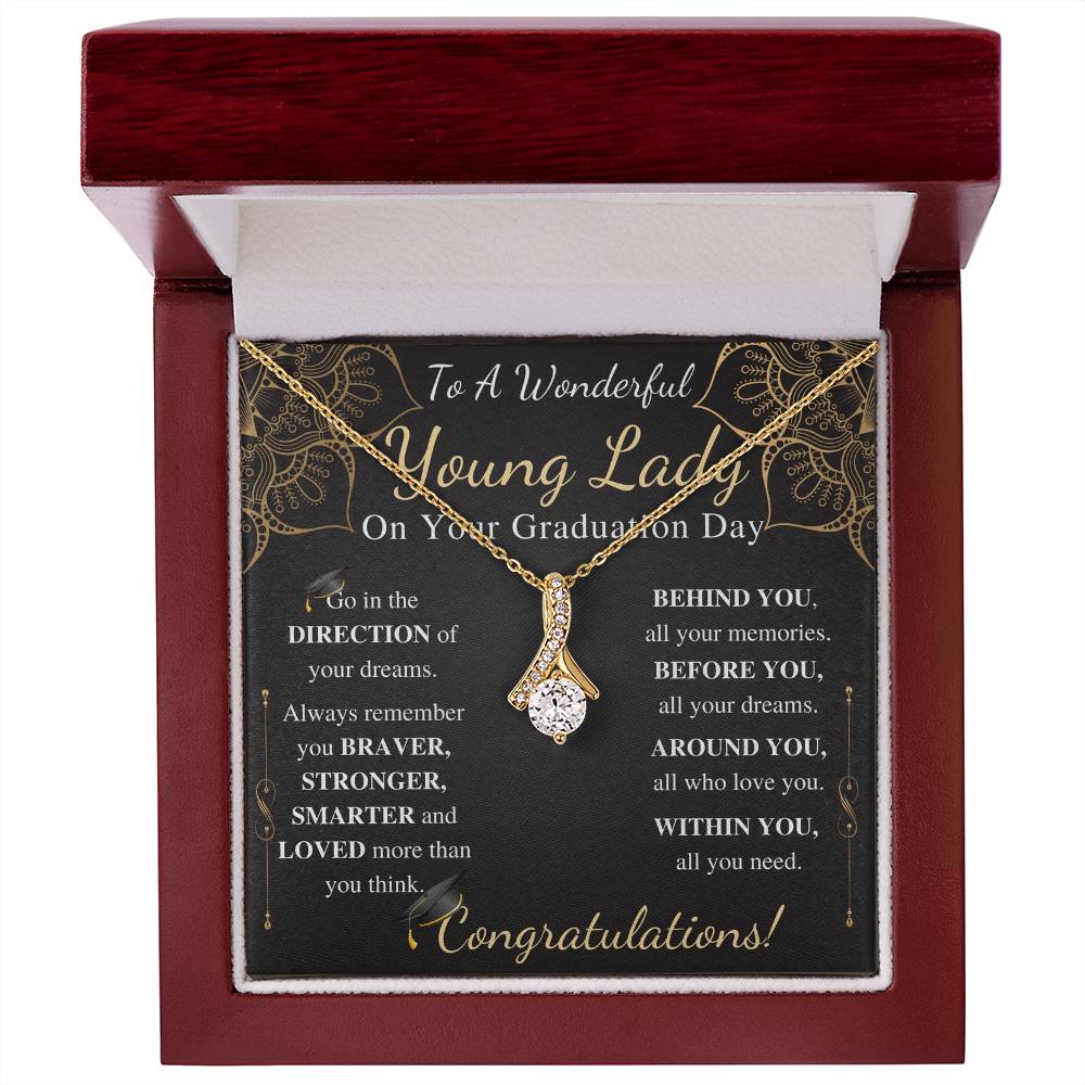 To a wonderful young lady on your graduation day alluring beauty