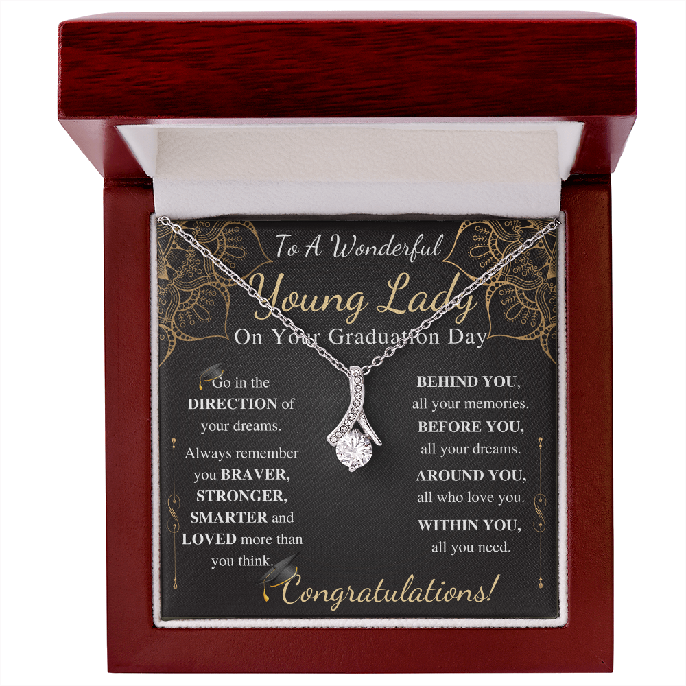 To a wonderful young lady on your graduation day alluring beauty