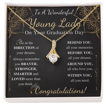 To a wonderful young lady on your graduation day alluring beauty