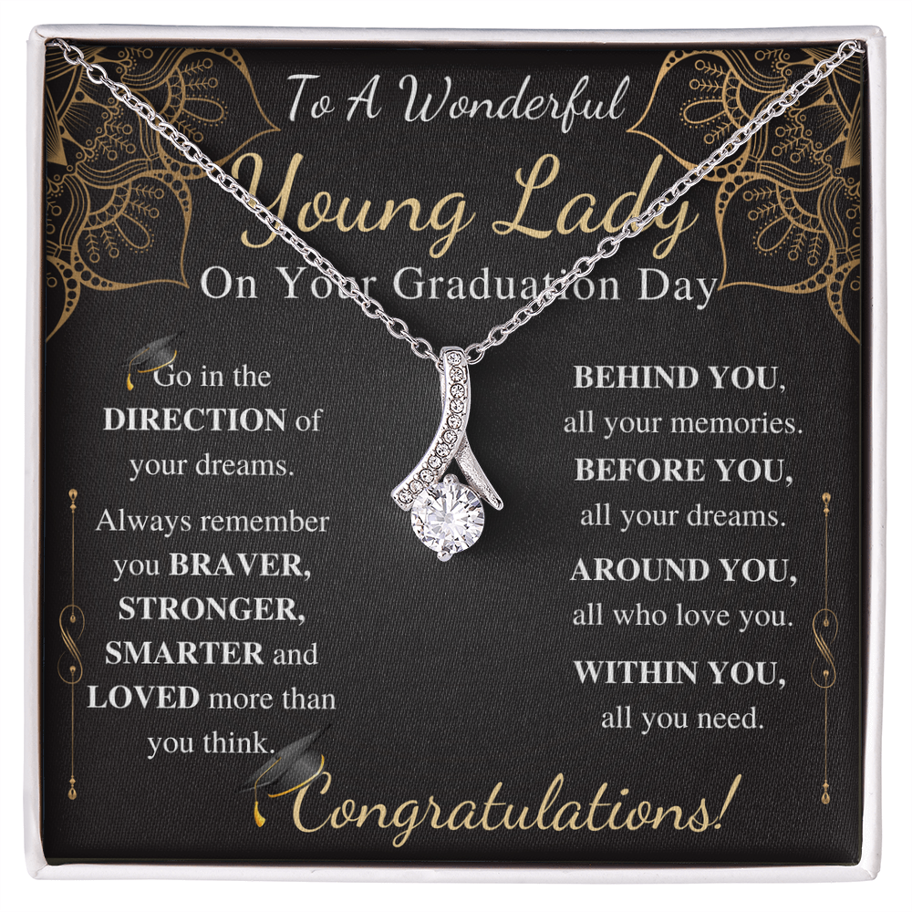 To a wonderful young lady on your graduation day alluring beauty