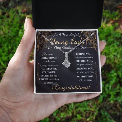 To a wonderful young lady on your graduation day alluring beauty