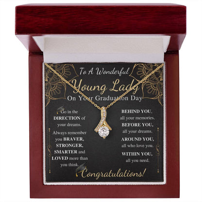 To a wonderful young lady on your graduation day alluring beauty