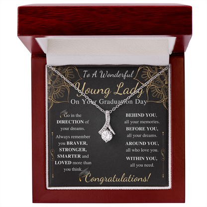 To a wonderful young lady on your graduation day alluring beauty